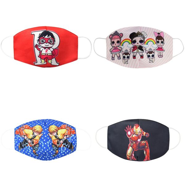 

sweet 3pcs children's face party maks marvel sponge anti-dust protective maks for boys girls 3-12y double dust mask newclipper znlqb, Black