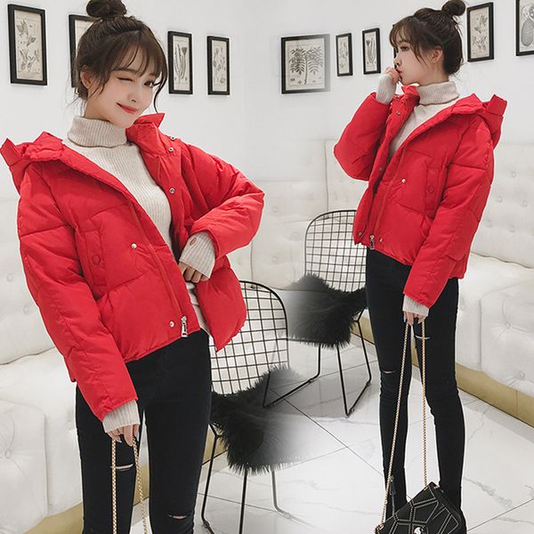 

winter womens parkas plus size coats female slim outerwear plaid hooded warm cotton women large size basic, Black