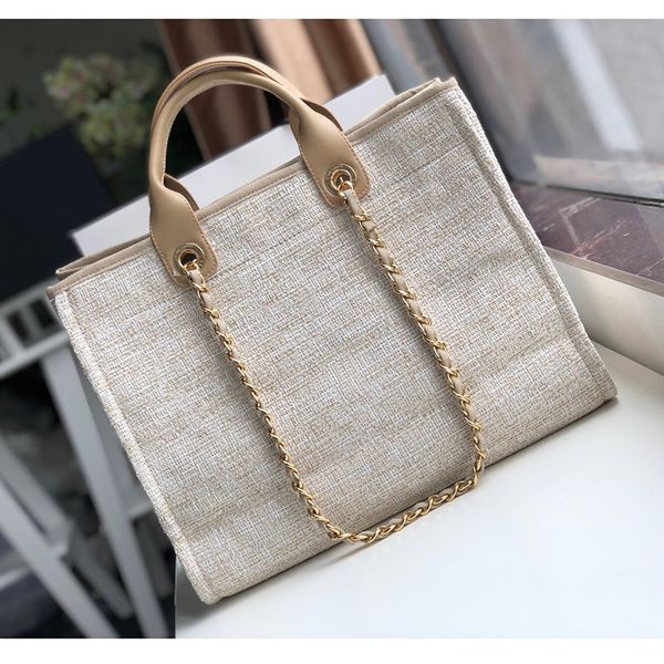 

quality luxury beach bag 38 designer handbags tote cm bag fashion large with shoulder brand shopping bags women chain dlmur, Red;black