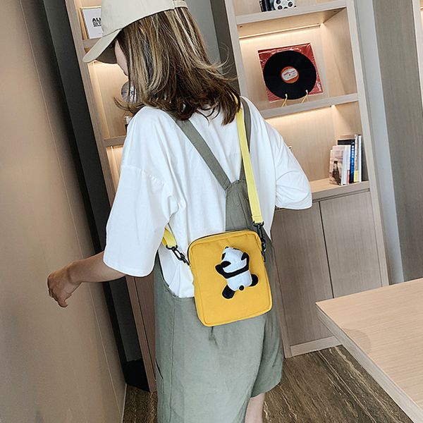 

2020 new cute fashion cartoon chain bag shoulder bag panda doll girl plush student cute girl messenger gift