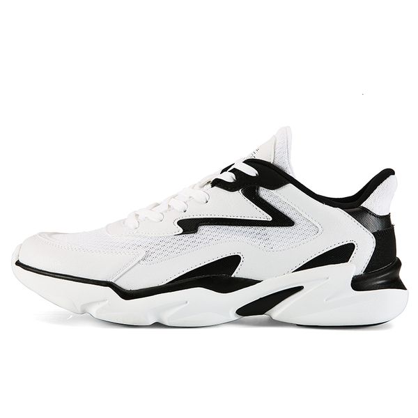 

men leisure shoes walking fitness shoes classic retro street sport breathable non-slip wearable youth sneakers, Black