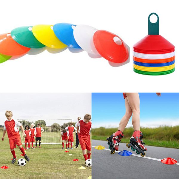 

50pcs/1 lot plastic sport soccer training agility cones football marker disc cone