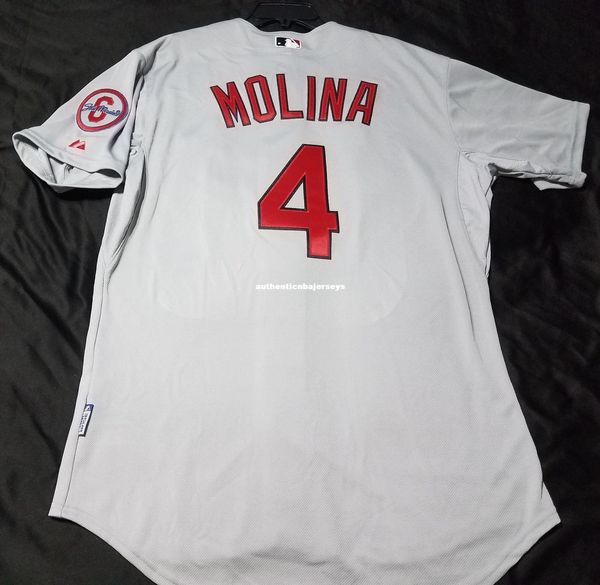 

4# yadier molina majestic st louis cool base jersey mens stitched wholesale big and tall size xs-6xl baseball jerseys, Black;blue