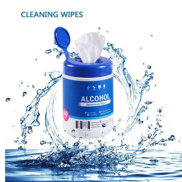 

wholesale 75% alcohol wipes 60pcs rubbing hand alcohol wipes electronics disinfecting antibacterial wipes sanitizer hand washing