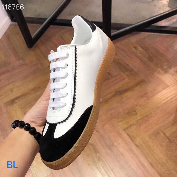 

new fashion designer woman shoes white casual shoes woman genuine leather casual luxury designer sneakers shoes with box, Black