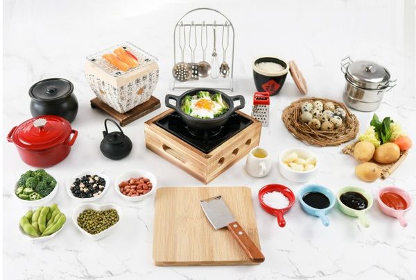 2019 Mini Kitchen Cooking Real Cooking Set Japanese Food Playing