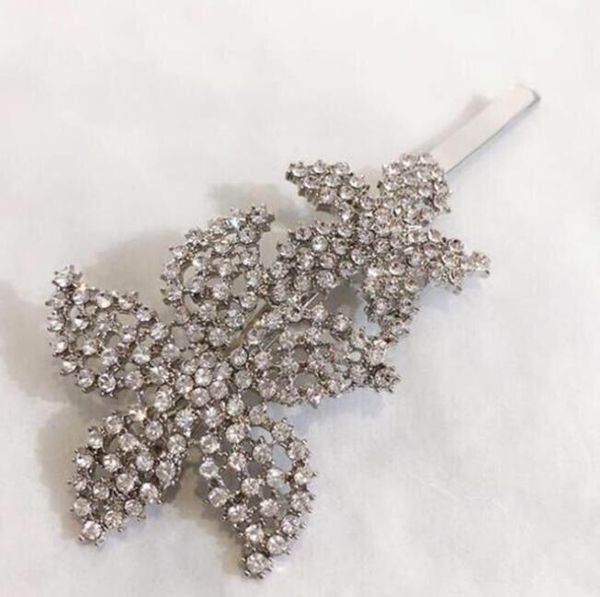 Korea Crystal Rhinestones Hair Pins Imitation Pearl Flower