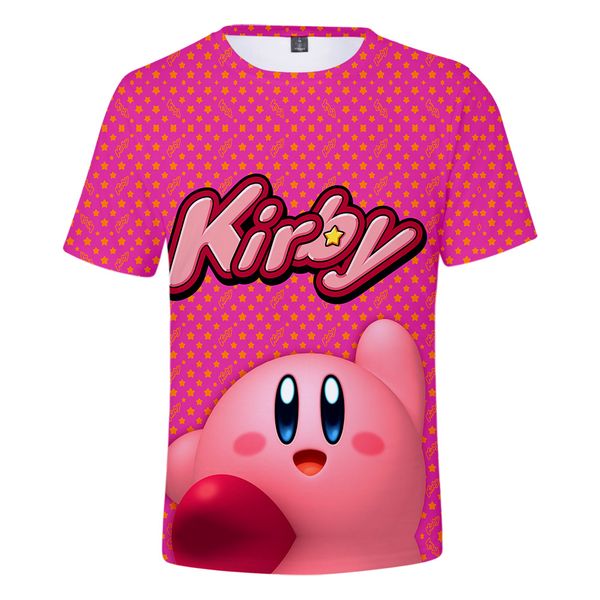 

suitable summer 3d t shirt short sleeves new kirby casual women men boys fashion tees kirby t shirt cute comfortable girls, White;black