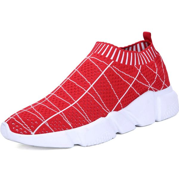 

stretch knit running socks sneakers men red chaussure homme sport shoes men running shoes sports gym a104