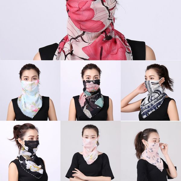 

dcqgc fashionflag scarves headscarf bandana cycling mask head neck magic windproof sport camouflag face masks with filtere, Black