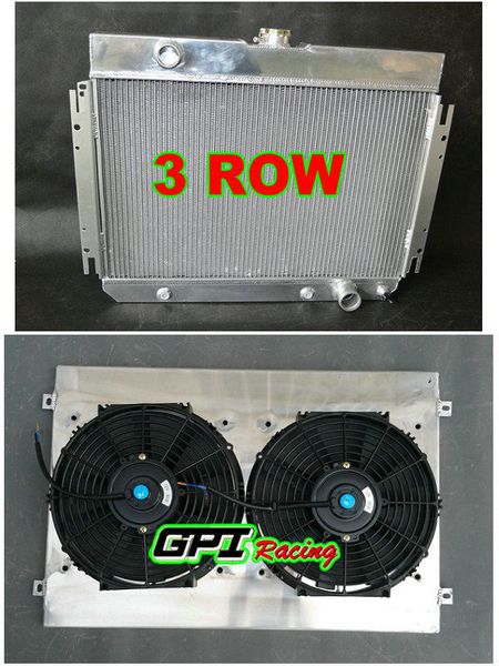 

aluminum radiator & shroud +fan 64 1965 1966 67 for chevy chevelle/el camino