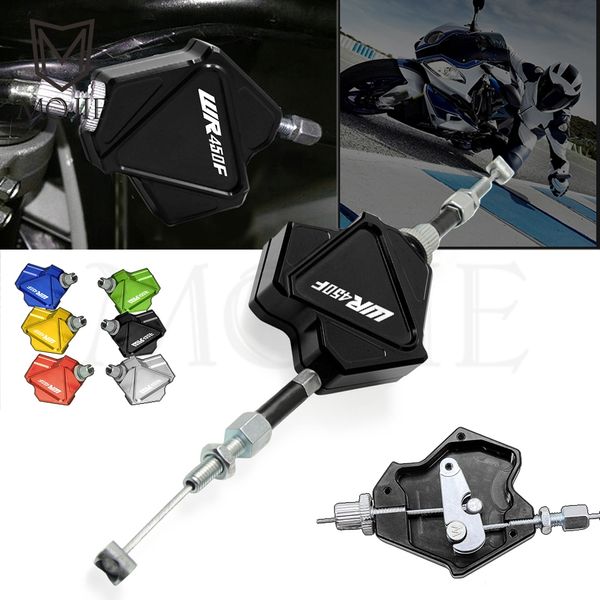 

motorcycle cnc aluminum stunt clutch lever easy pull cable system for wr450f wr 450f 450 wr450 f 2001-2018 2017 2016 2015
