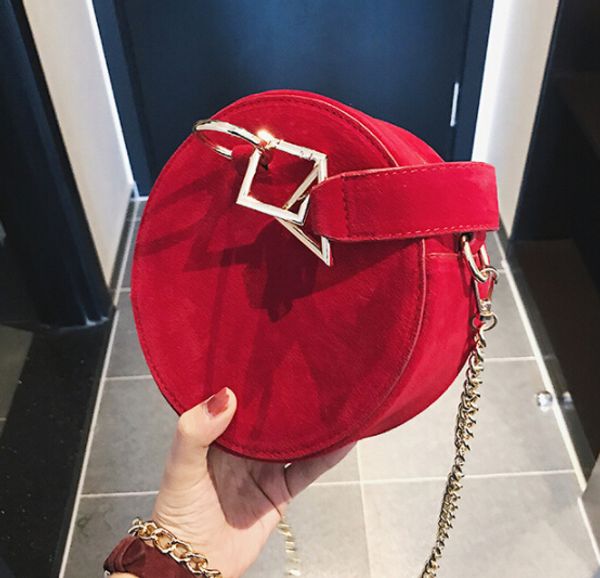 

wholesales 2019 new korean chain small round bag girl fashion handbag wild diagonal shoulder bag