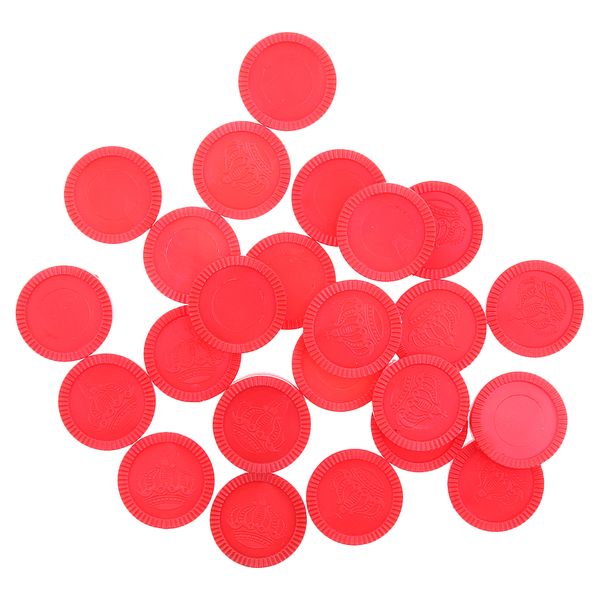 

pack / 24pcs пластиковые игры валюта chips w / crown pattern diy казино аксессуаров