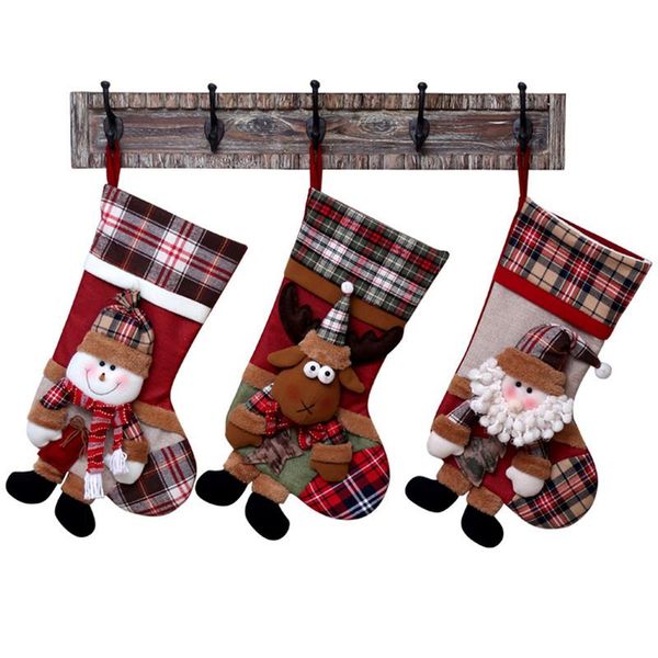 

christmas stockings socks gift bag children's christmas candy bag eve cute santa gift socks