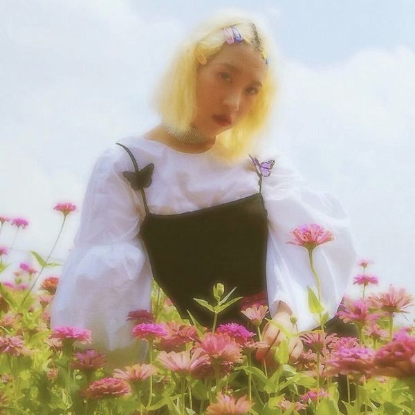 

summer 2019 cute retro vintage embroidery purple butterfly short bandage cropped tight camisole crop female, White