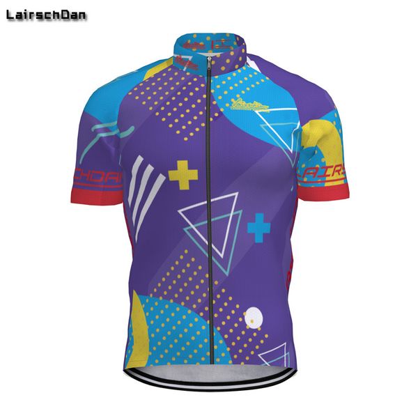 

lairschdan мужчины моды велоспорт джерси с коротким рукавом топы велосипедов mtb трассы рубашка дорожного велосипеда команды лето спортивная, Black;red