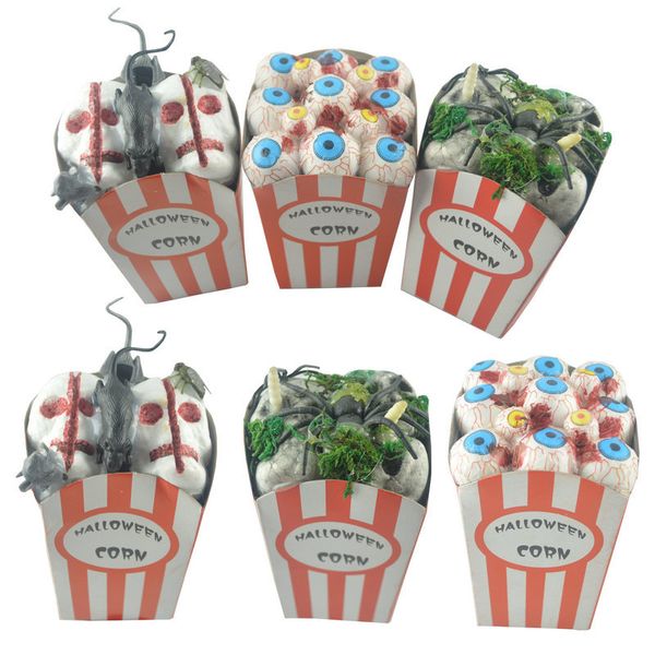 

novelty halloween scene decoration prop look sick food simulation popcorn disgusting horror decoration party toys for kids