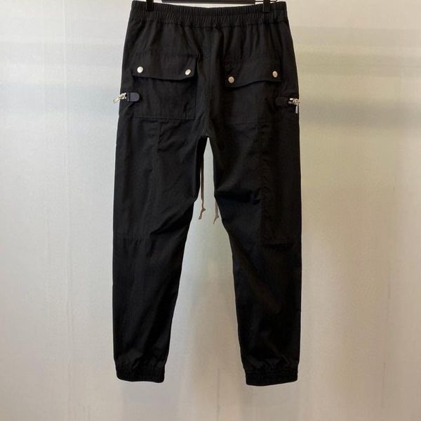 

20ss owen pants casual seak cargo length harem gothic clothing women men street sweatpants summer men high loose black pants chsbh