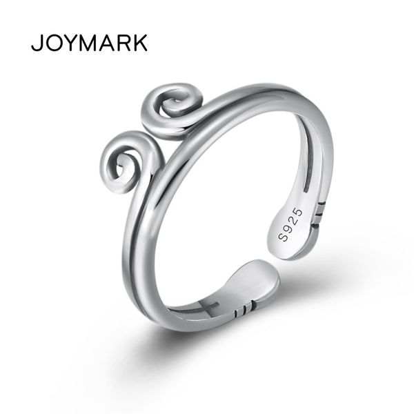 

магические заклинания мода тайский серебро открытое кольцо для мужчин и женщин простой s925 стерлингового серебра ювелирные изделия пара кол, Golden;silver