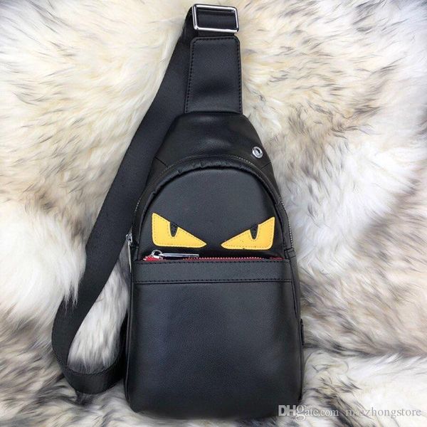 

designer luxury handbag purse monster eyes pocket purse bag genuine leather man fannypack f purses bag