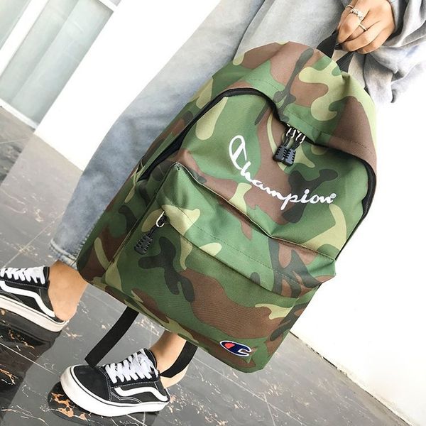 

2019 champion nylon backpack brand tudent chool bag men women de igner letter port backpack houlder bag portable lapbag new c3144