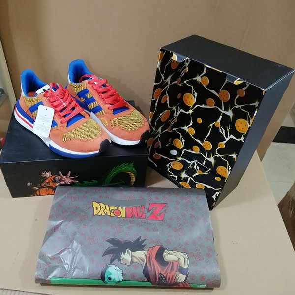 

new updated dragon ball z x zx 500 goku run shoe classic designer fashion limited edition sport shoes with box