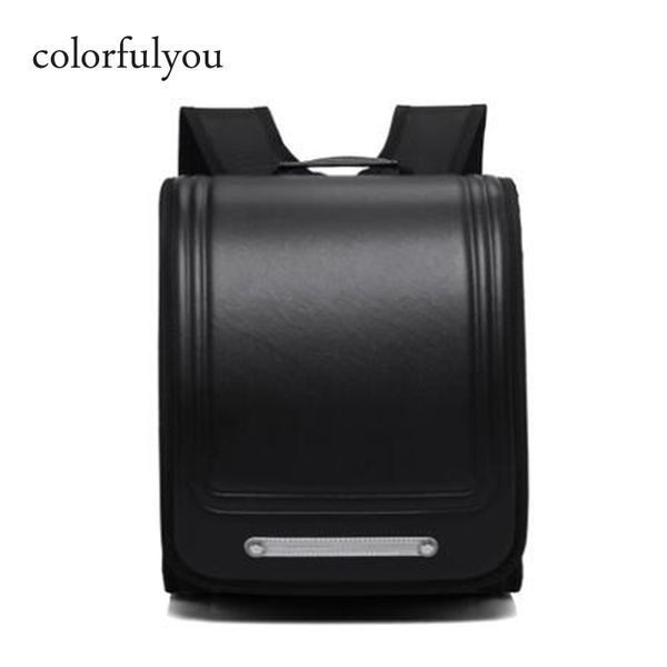 

colorfulyou brand 2019 new school bags orthopedic backpack for boys and girls waterproof pu randoseru backpack japan student bag y200706