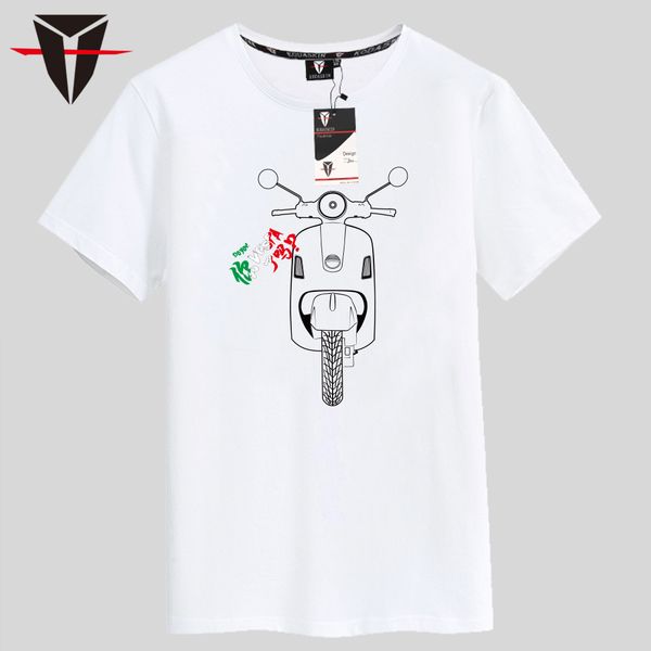 

kodaskin 2018 male loose round neck half-sleeved wind rrinting fashion summer gts lx motorola t-shirt