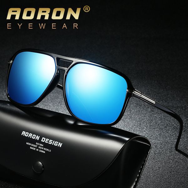 

aoron polarized sunglasses men and women outdoor driving men goggle uv400 protection retro sun glasses oculos, White;black