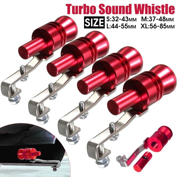

universal red motorcycle car bov escape pipe turbo sound whistle simulator sound pipe exhaust muffler size s,m,l,xl