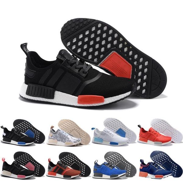 

2019 new nmd casual r1 primeknit triple black white bee nmds designer casual shoes for men women oreo nmds casual sports sneakers 36-45