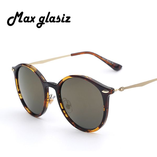 

2016 new metal frame women brand circle colorful coating sunglasses fashion men fashion glasses olva good quality oculos de sol, White;black