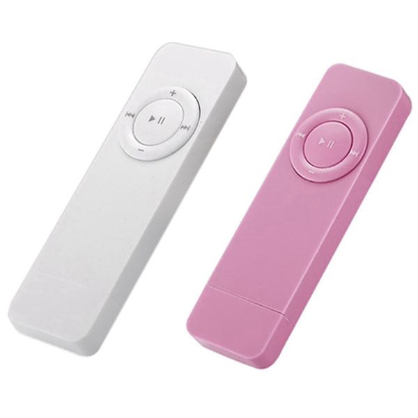 

2pc portable usb sport u disk mini mp3 music player support 32gb tf card(white&pink) car dvd