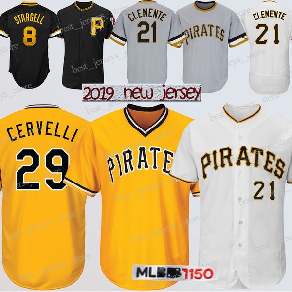 

Pitt burgh 8 targell maje tic ba eball jer ey 21 roberto clemente 29 franci co cervelli pirate 27 kent tek jer ey 2019 add 150th