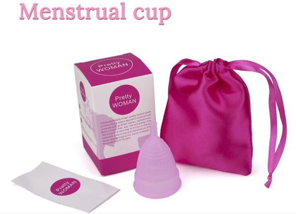 

Medical grade ilicone reu able monthly cup women men trual care hygiene cup each et contain carton torage bag in truction
