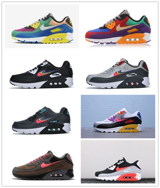 

2019 new men 90 women sports sneakers viotech infrared china rose be true white-laser fuchsia running shoes fashion mens trianers 36-47