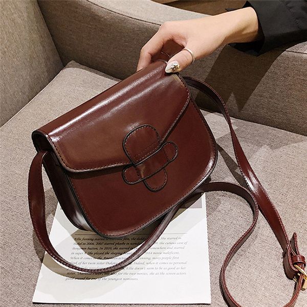 

2019 women shoulder bag retro wide shoulder strap messenger bag small square handbags ing