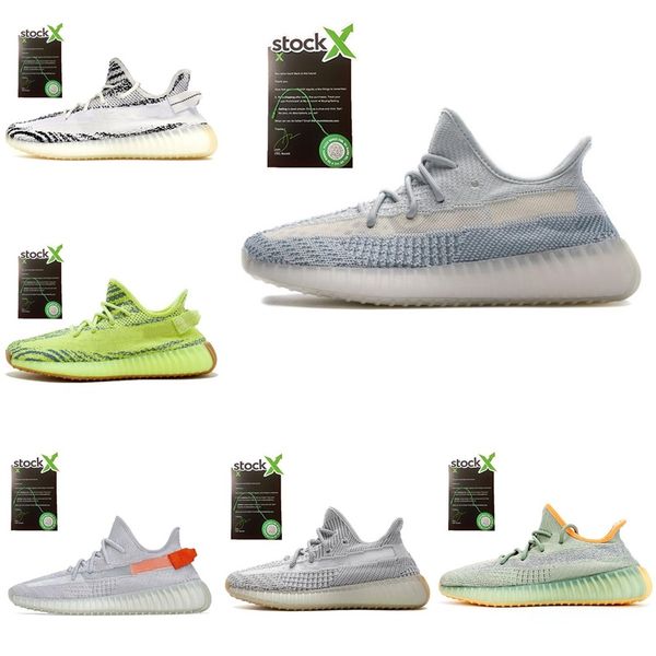 

v2 kids running shoes kanye west static zebra infant cream white beluga children sports shoes toddler trainers boy girl child bred sneakers