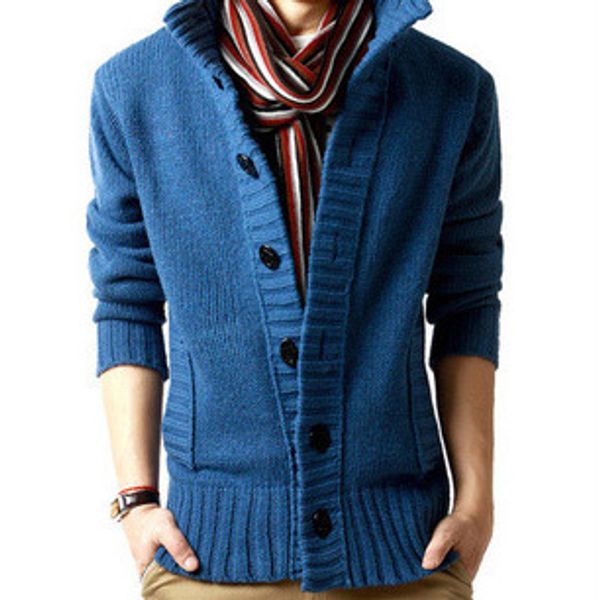 

mens конструктора knit кардиган solid color tops для мальчиков повседневная баттона свитера топы лучшие качества mens британского стиля luxu, White;black