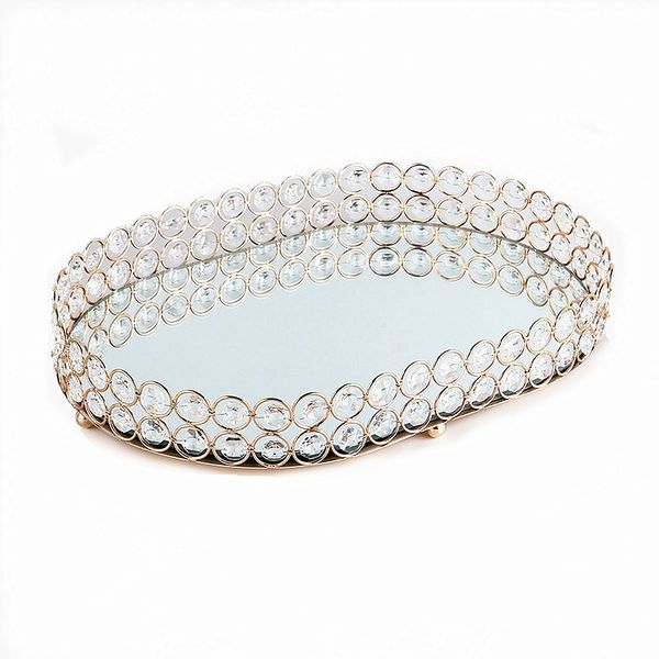 

свадебный десерт rhinestone кристалл держатель cosmetic хранения дети закуски тарелка конфеты лоток