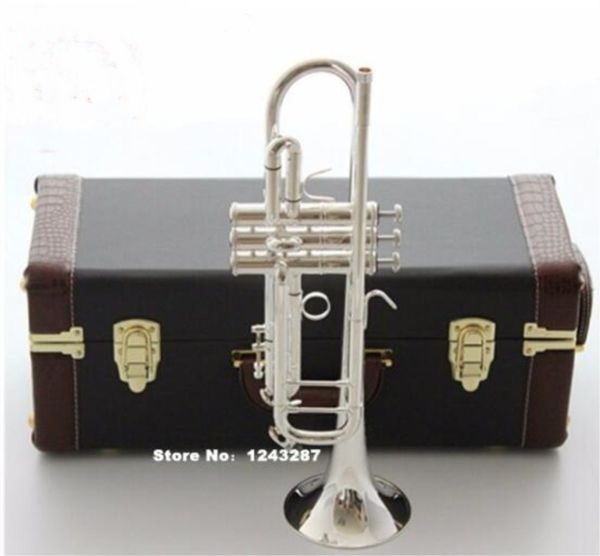 

new genuine americano bach trumpet gold and silver plated silver ab 190s small musical instruments playing professional ing