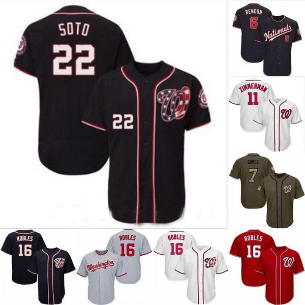 

Mens Washington 22 Juan Soto 31 Max Scherzer 16 Victor Robles 7 Trea Turner 6 Anthony Rendon 11 Ryan Zimmerman Nationals Baseball Jerseys