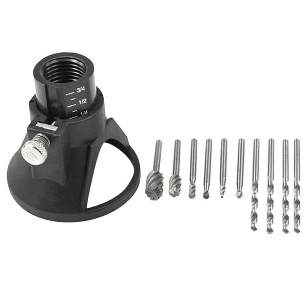 

electric hand drill power tools wood milling burrs cutter set 6pcs with drill dedicated locator for dremel accessories