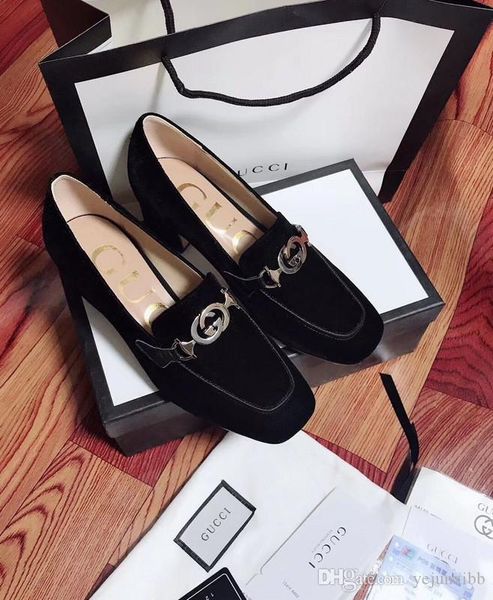 

a1 fashion luxury designer women shoes women designers shoes ladies flat pointed toes pumps dress shoes size 35-41 with box, Black