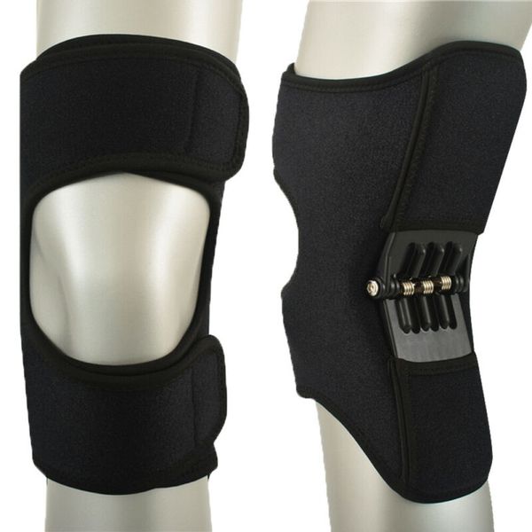 

power leg kneepad new -power joint support knee pads spring force, Black;gray