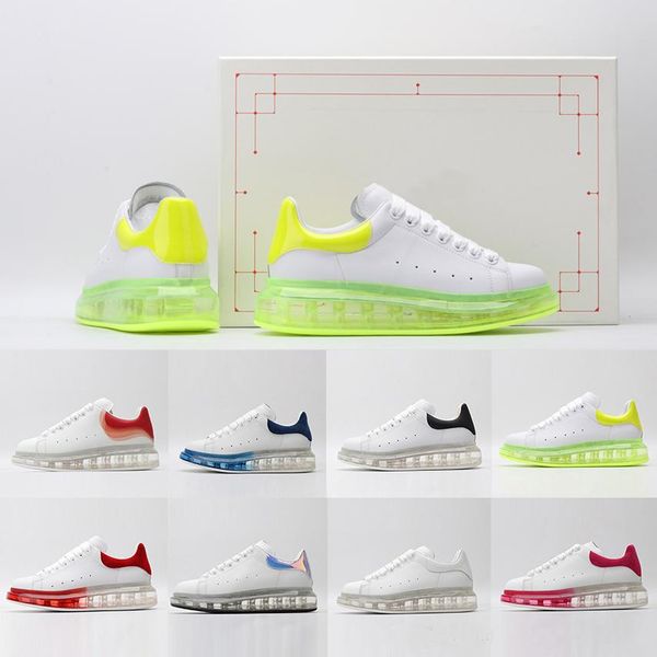 

with box leather cushion luxury designer brand women men white running shoes red womens mens low cut flat designers sports sneakers 35-44, White;red