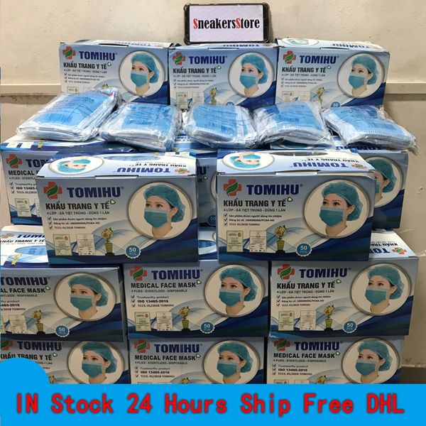 

in stock 2020 disposable face mask thick 4 layers breathable viet nam dust mouth masks with dhl fast shipping