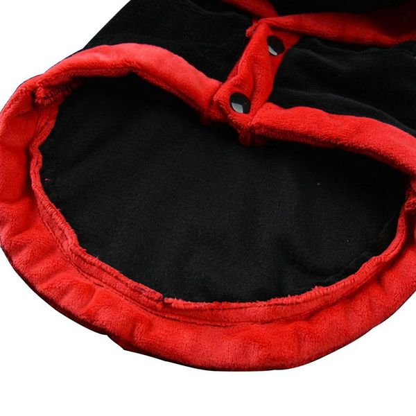 

pet dog halloween coat with devil ear cap winter warm pet cloak small dog cat clothes halloween dress up for puppy teddy