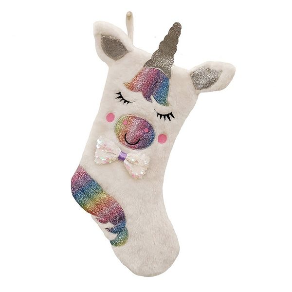 

christmas stocking cartoon animal plush stocking holiday party christmas fireplace hanging decorations